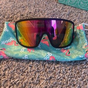 Goodr “I do my own stunts” Sunglasses. Originally $45. original packaging.